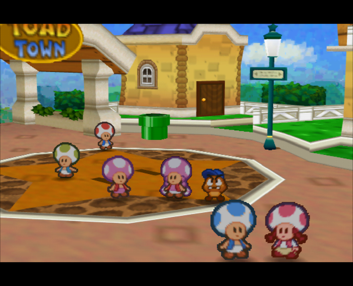 A screenshot of Toadette Over Mario: With Trading Event Toad