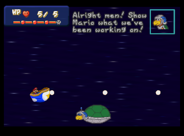 A screenshot of Paper Mario: The Legendary Star Ship